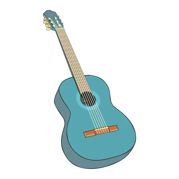 Illusztráció: klasszikus gitár — Stock Vector