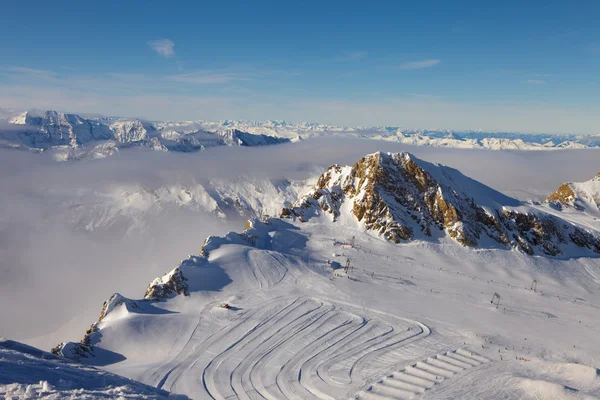 Alpy Austriackie. lodowiec Kaprun — Zdjęcie stockowe