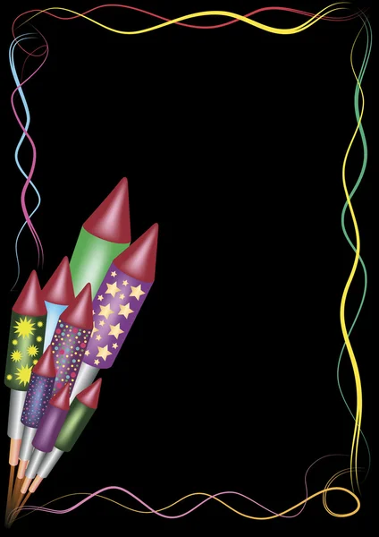 Bouquet de fusées à bouteilles — Image vectorielle
