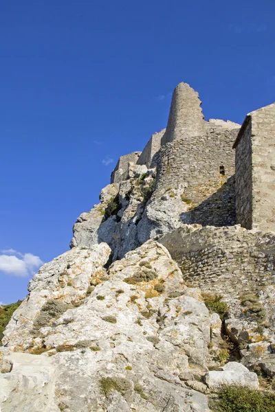 Chateau de Queribus — Zdjęcie stockowe