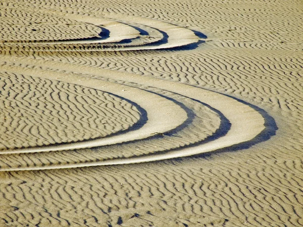 Tecken i sanden — Stockfoto