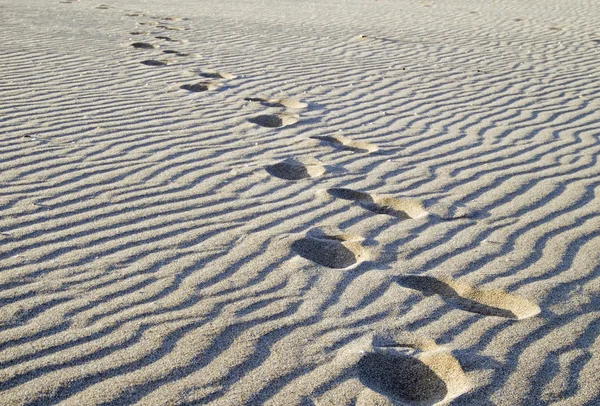 砂の中の足跡 — ストック写真