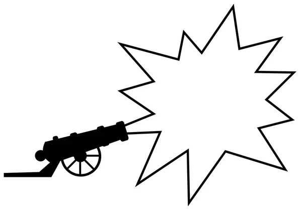 Рекламна гармати — стоковий вектор
