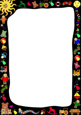 Toys border clipart