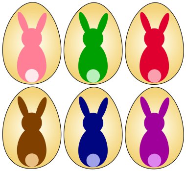 Easter eggs clipart