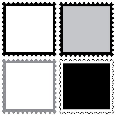 Stamps blanco clipart