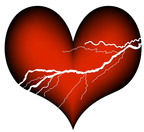 Crise cardiaque — Image vectorielle