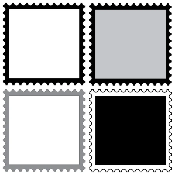 Postzegels blanco — Stockvector