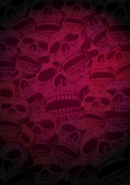 Background skulls clipart