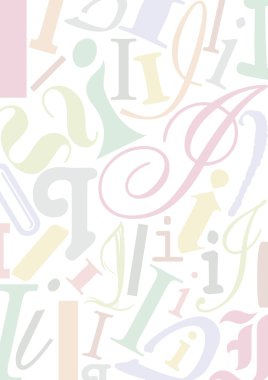 Background with letter I