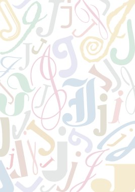 Background with letter J