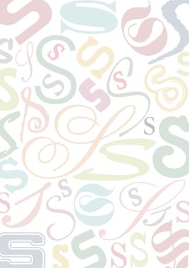 Background with letter S clipart