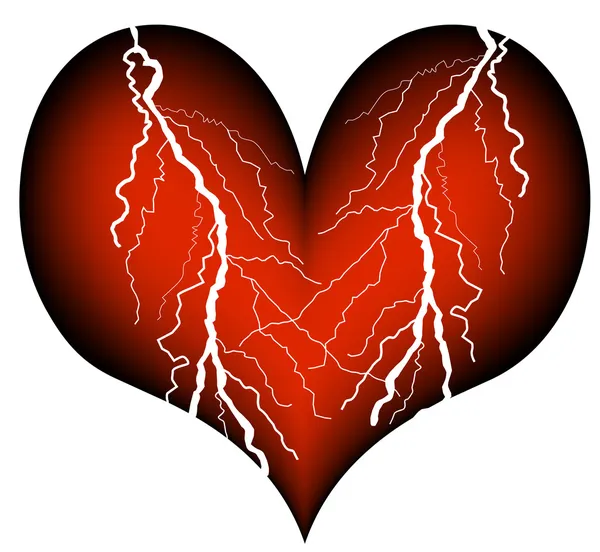 Crise cardiaque — Image vectorielle