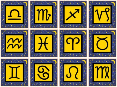 Signs of the zodiac clipart