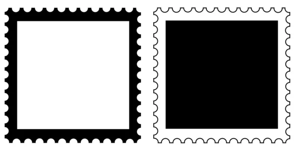 stock vector Two empty stamps