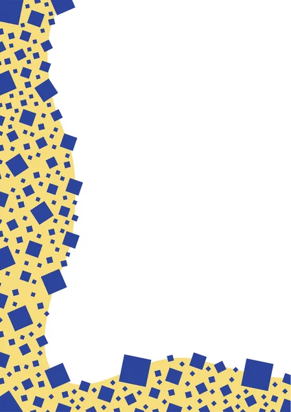 黄色蓝色方块 — 图库矢量图片
