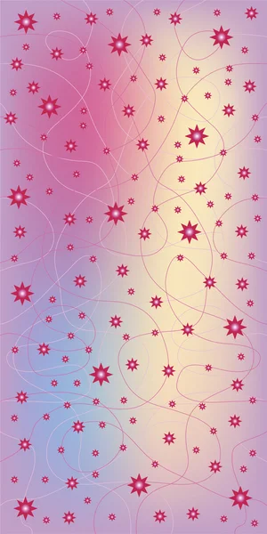 Звезды и линии на градиентных цветах — стоковый вектор
