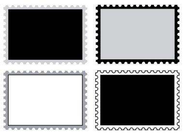 Stamps blanco clipart