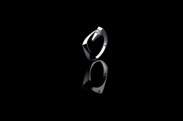 钻石戒指 — 图库照片