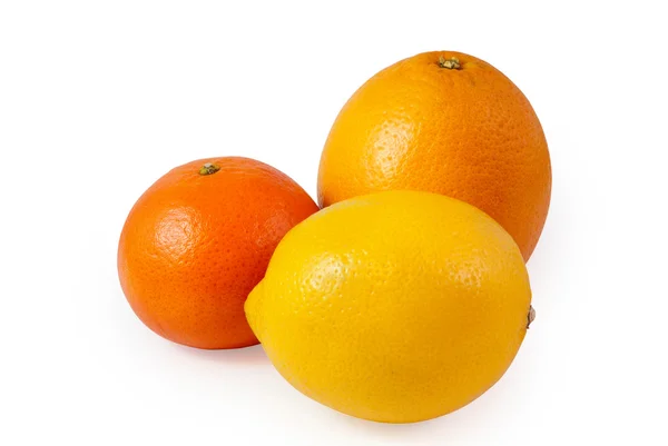 Limão, tangerina e laranja — Fotografia de Stock