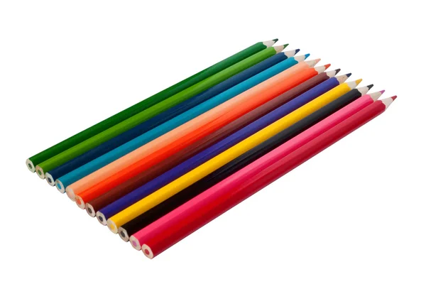 Fila de lápices de colores —  Fotos de Stock