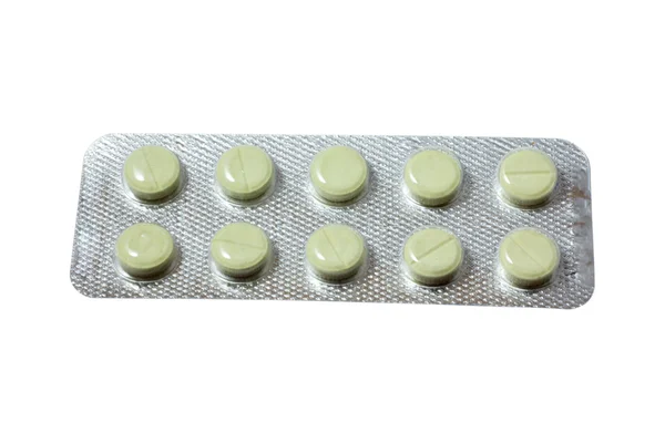 Tabletták bliszter (buborék) csomagolásban — Stock Fotó