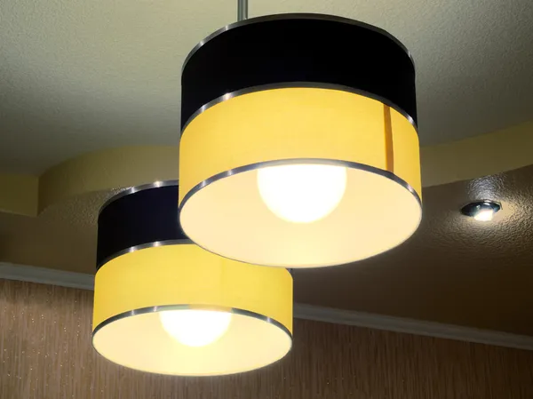 Two modern ceiling lights — Stock Photo, Image