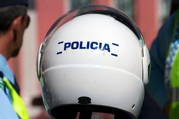 警察のヘルメット — ストック写真