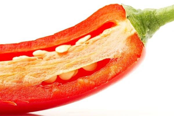 Cutted chili macro — Stock Photo, Image