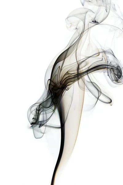 Beyaz üzerine siyah duman — Stok fotoğraf