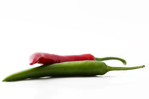 Red and green chili — Stock Photo, Image