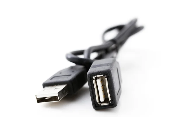 stock image Black usb cable