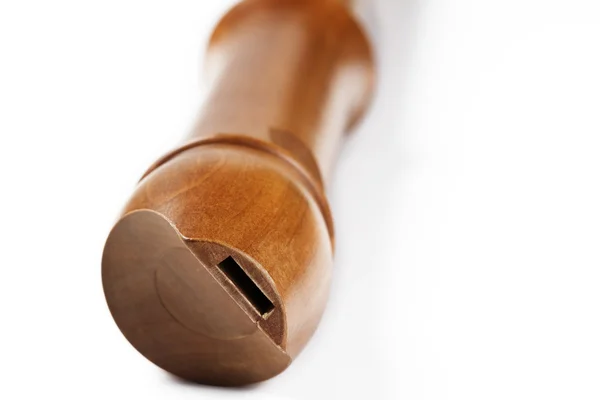 Mouth part of an treble flute — Stock Photo, Image