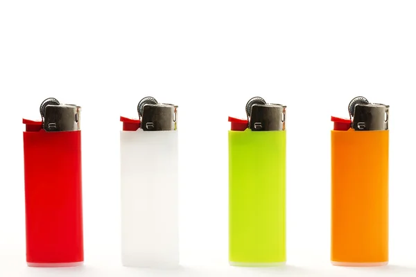 Colorful lighter row — Stock Photo, Image