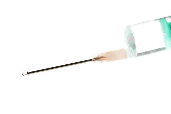 Blured syringe on white — Stock Photo, Image