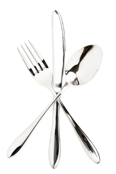 Cutlery cross — Stock Photo, Image