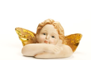 Angel figurine upper part of body clipart