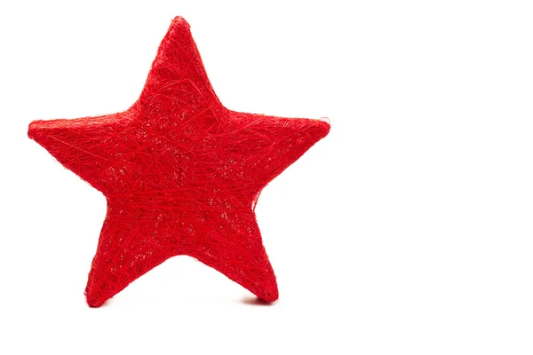 stock image One red thread made star