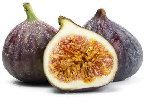 Two and a half wet figs — Stock Photo, Image