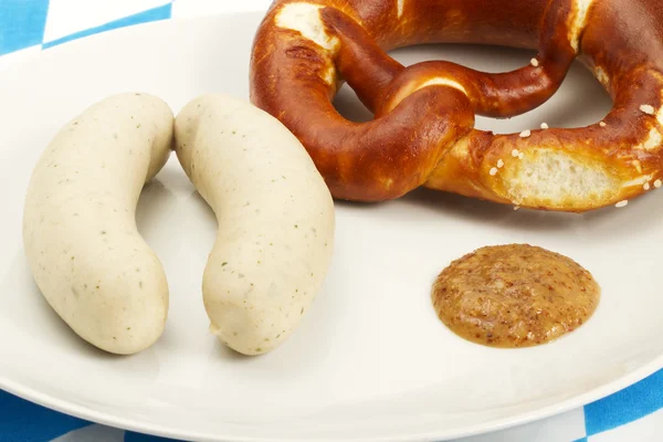 Bavarian breakfast from top Royalty Free Stock Images