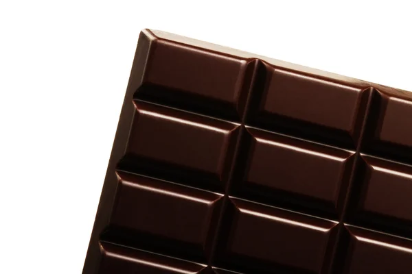 Barre de chocolat ordinaire en diagonale — Photo