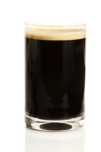 Černé espresso káva ve skle — Stock fotografie