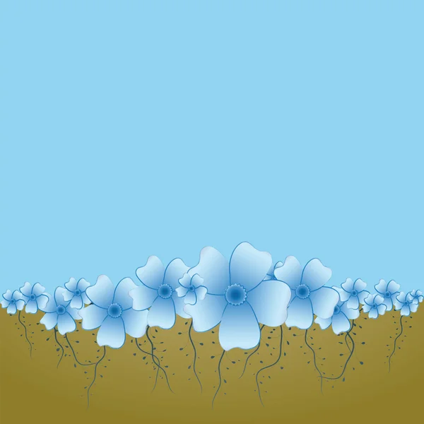 Speck mit Blüten — Stockvektor