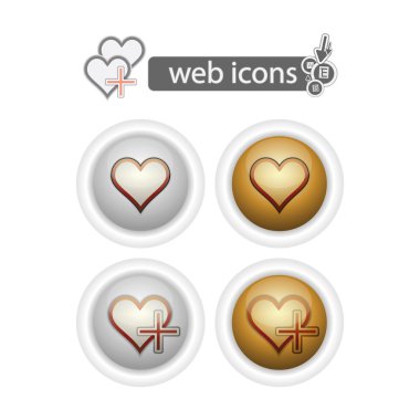 Round web icons-hart clipart