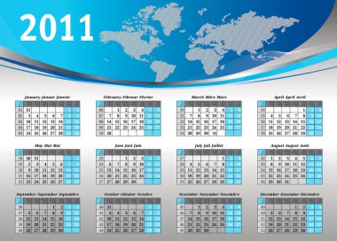 2011 Calendar clipart