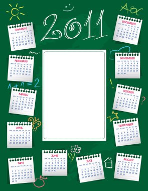 Calendar 2011 clipart