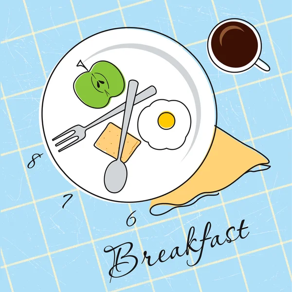 Breakfast time — Stock Vector