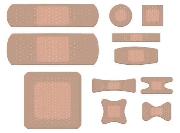 Bandages adhésifs — Image vectorielle