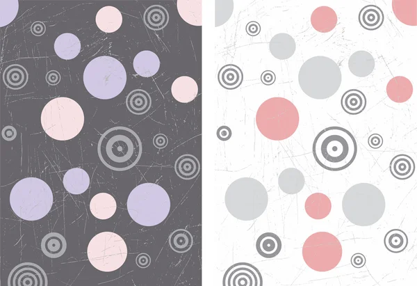 Two retro grunge backgrounds — Stock Vector