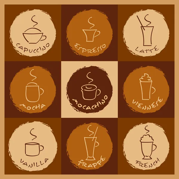 Kawy — Wektor stockowy